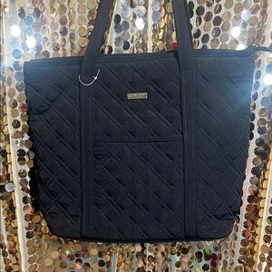 Vera Bradley Black Quilted Tote Bag